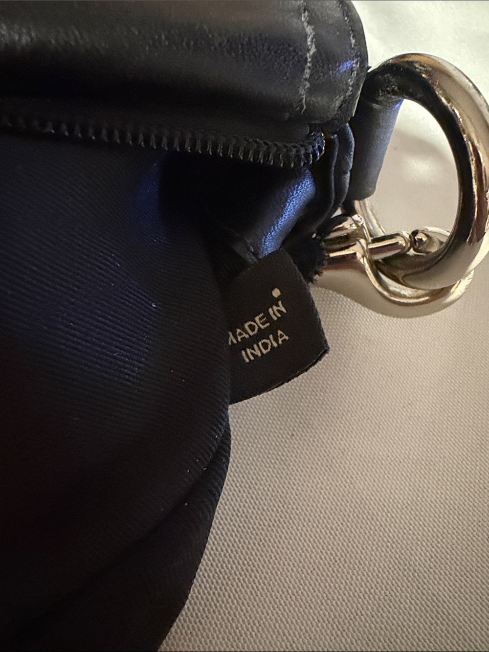 Coach Black Leather Flap Crossbody Bag Silver Buckle Adjustable Web Strap Small - Picture 8 of 12